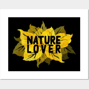 Nature lover gold floral design Posters and Art